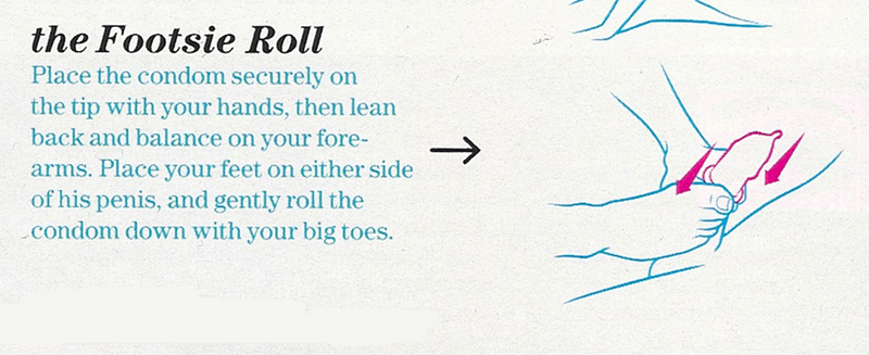 Illustration for article titled September at Cosmo Means Putting a Condom on a Dude Using Your Feet